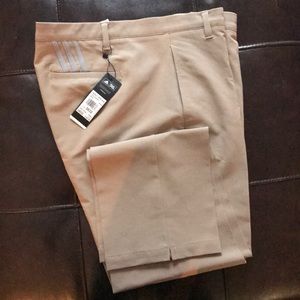 Adidas men’s 3 stripe khaki pants